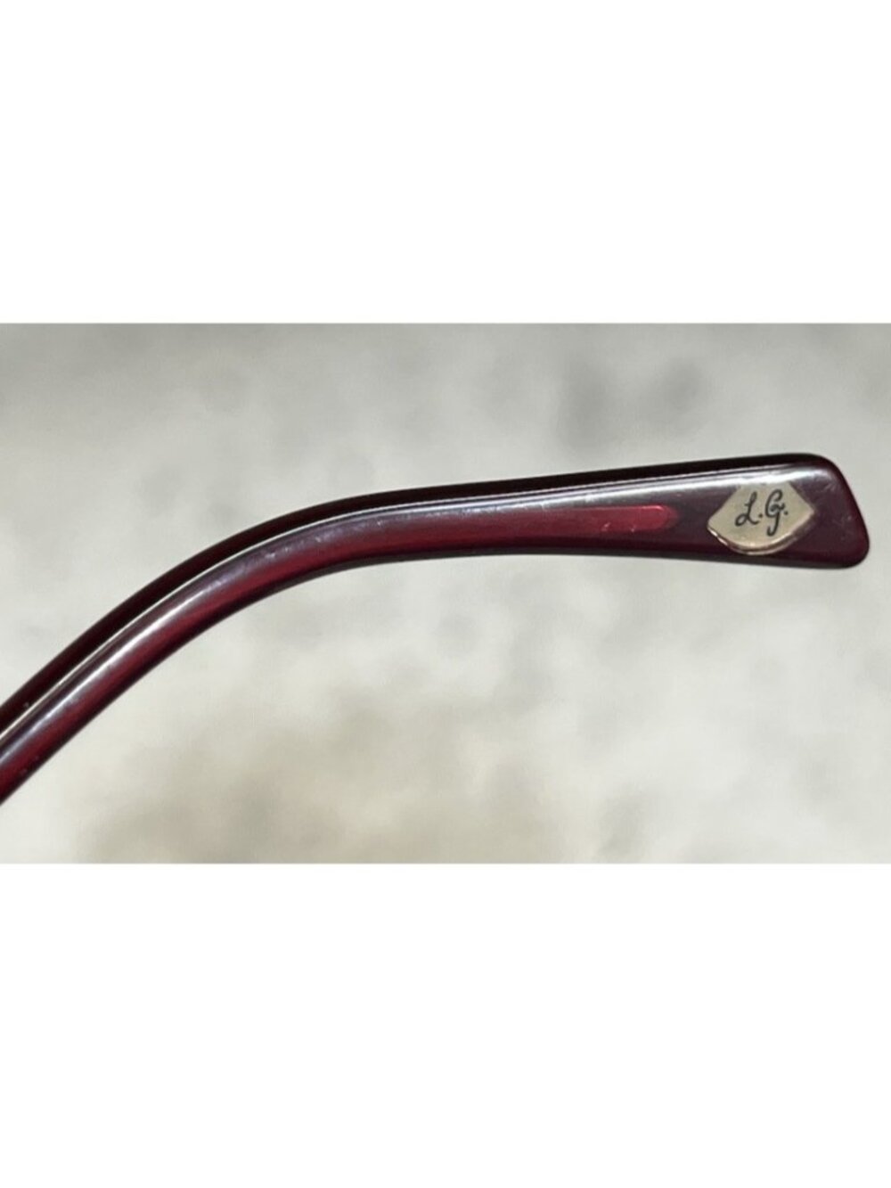 Lulu Guinness L740 Red Candy Lips Half-Rim Metal Eyeglasses Frames 49-17-135 - Picture 6 of 8